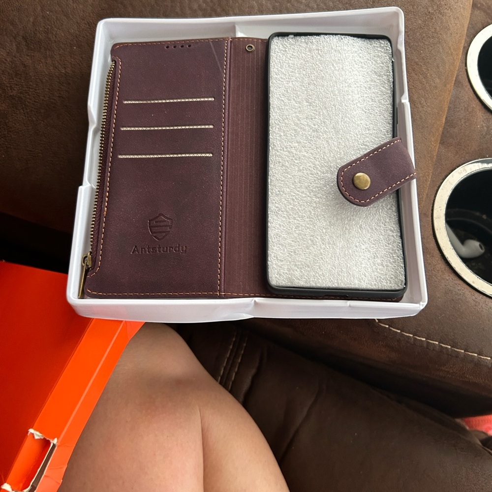 Brown Leather Wallet Phone Case